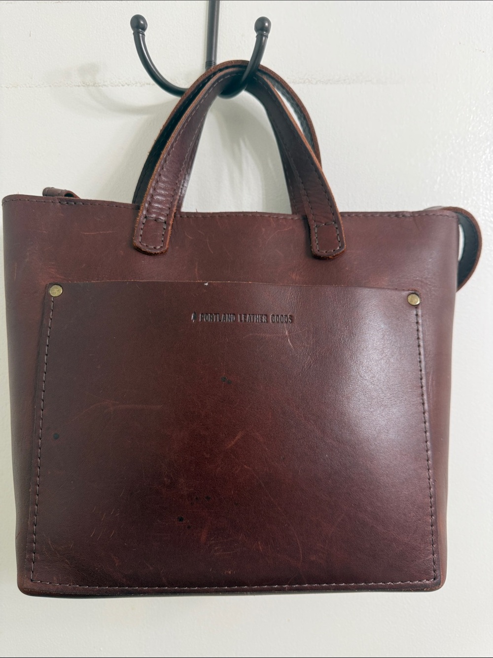 Portland Leather Goods Mini Crossbody tote - Picture 3 of 13